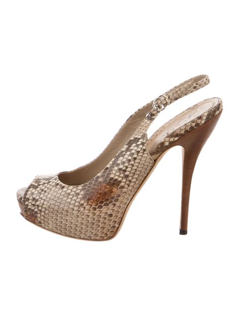 gucci slingbacks on sale|Gucci snake high heels.